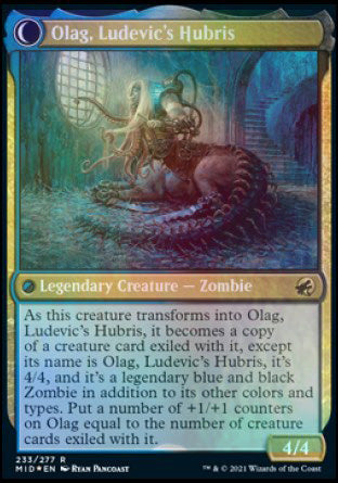 Image of Ludevic, Necrogenius // Olag, Ludevic's Hubris [Innistrad: Midnight Hunt Prerelease Promos]