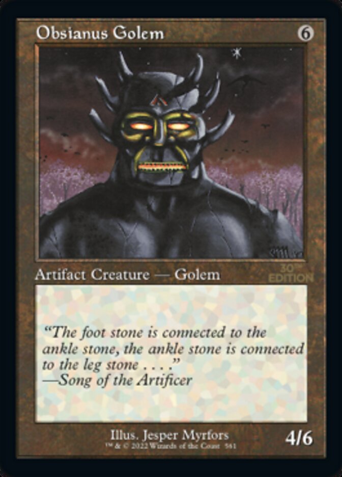 Image of Obsianus Golem (Retro) [30th Anniversary Edition]