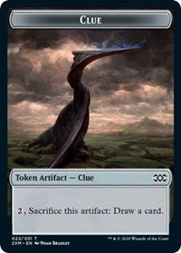 Image of Clue // Elemental Double-Sided Token [Double Masters Tokens]