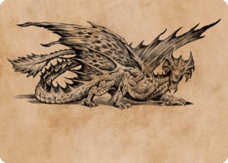 Image of Ancient Brass Dragon Art Card (49) [Commander Legends: Battle for Baldur's Gate Art Series]
