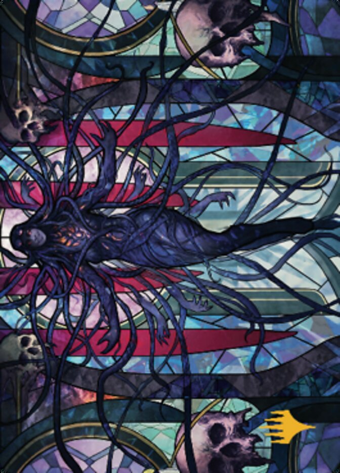 Image of Braids, Arisen Nightmare Art Card 2 (Gold-Stamped Signature) [Dominaria United Art Series]