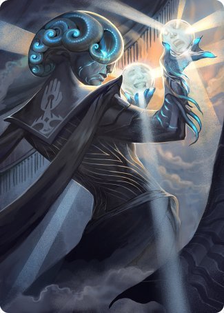 Image of Queza, Augur of Agonies Art Card [Streets of New Capenna Art Series]