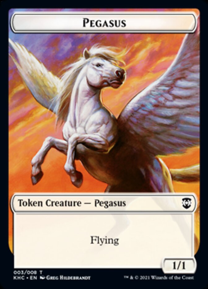 Image of Pegasus Token [Kaldheim Commander Tokens]