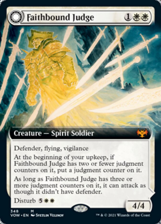 Image of Faithbound Judge // Sinner's Judgment (Extended Art) [Innistrad: Crimson Vow]