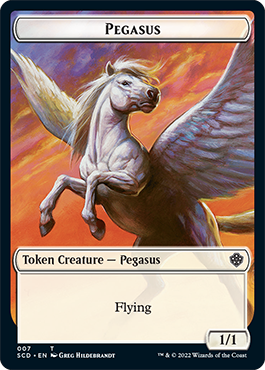 Image of Pegasus // Thopter Double-Sided Token [Starter Commander Decks]