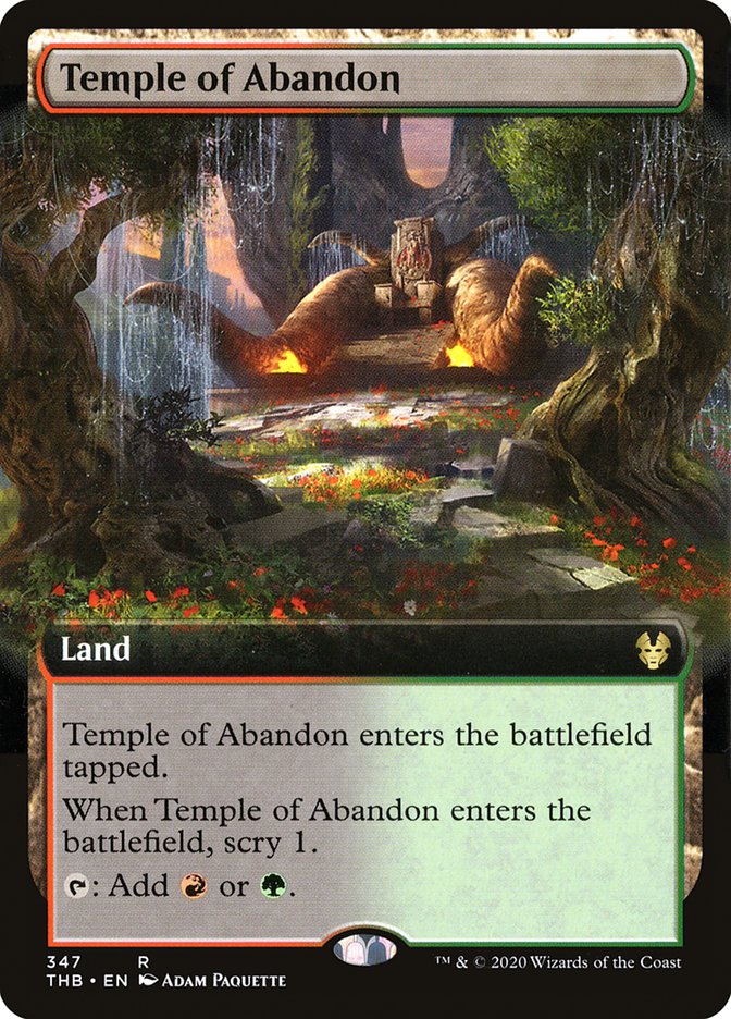 Image of Temple of Abandon (Extended Art) [Theros Beyond Death]