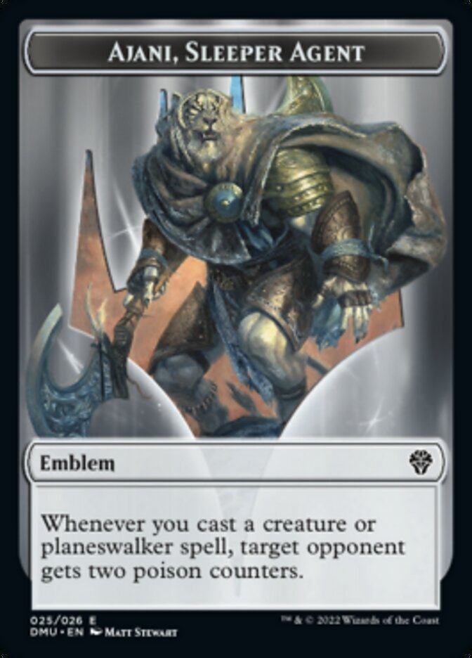 Image of Soldier // Ajani, Sleeper Agent Emblem Double-Sided Token [Dominaria United Tokens]