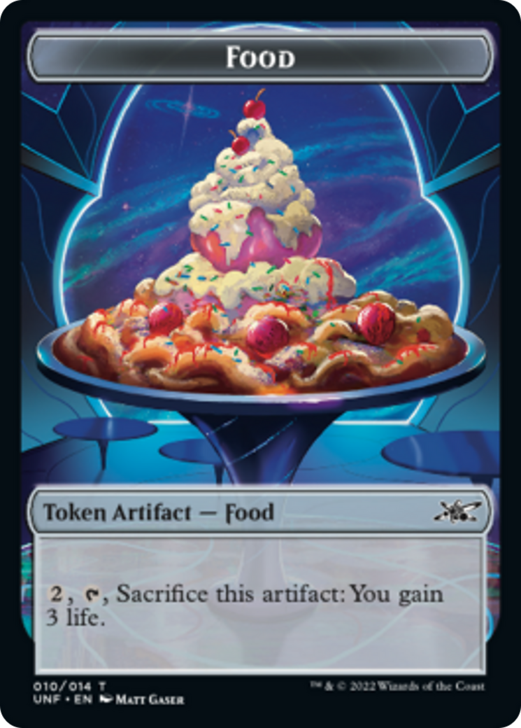 Image of Clown Robot (002) // Food (010) Double-Sided Token [Unfinity Tokens]