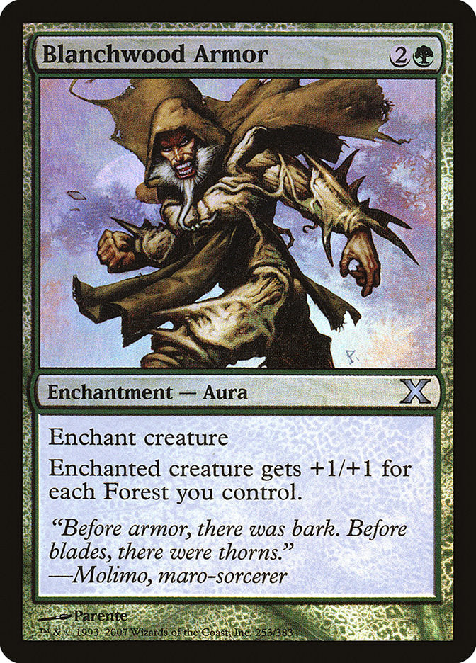 Image of Blanchwood Armor (Premium Foil) [Tenth Edition]