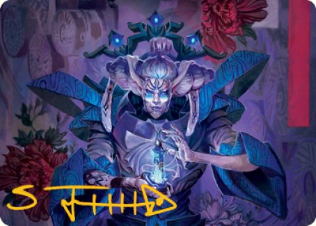 Image of Tameshi, Reality Architect 1 Art Card (Gold-Stamped Signature) [Kamigawa: Neon Dynasty Art Series]
