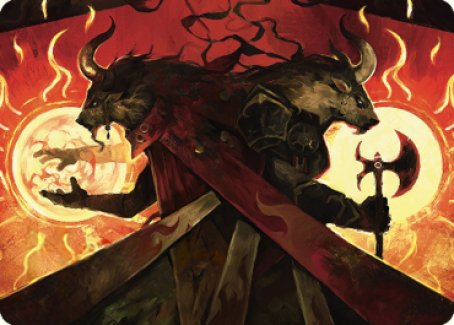Image of Hurloon Battle Hymn Art Card [Dominaria United Art Series]