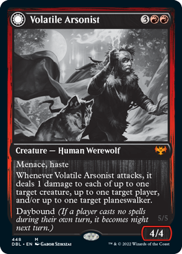 Image of Volatile Arsonist // Dire-Strain Anarchist [Innistrad: Double Feature]