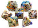 Chessex Festive - Vibrant/Brown - 7 Dice Set