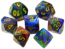 Chessex Festive - Rio/Yellow - 7 Dice Set