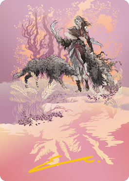 Image of Arlinn, the Pack's Hope 2 Art Card (Gold-Stamped Signature) [Innistrad: Midnight Hunt Art Series]