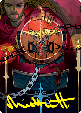 Image of Sign in Blood Art Card (Gold-Stamped Signature) [Strixhaven: School of Mages Art Series]