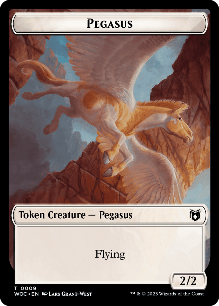 Image of Pirate // Pegasus Double-Sided Token [Wilds of Eldraine Commander Tokens]