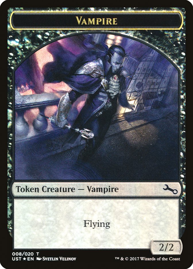 Image of Vampire // Vampire Double-Sided Token [Unstable Tokens]