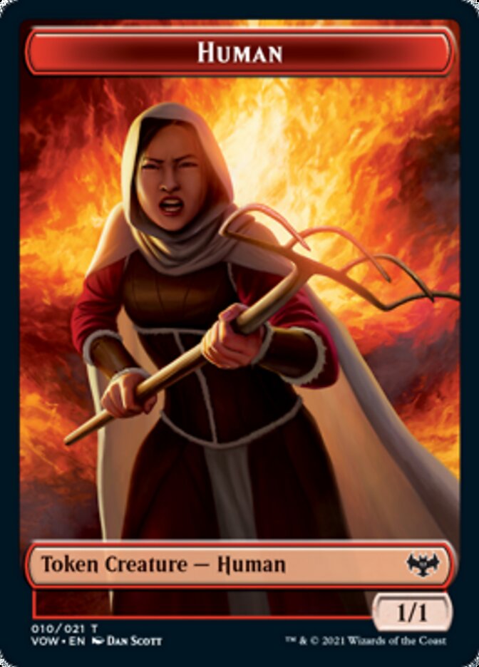 Image of Human Token (010) [Innistrad: Crimson Vow Tokens]