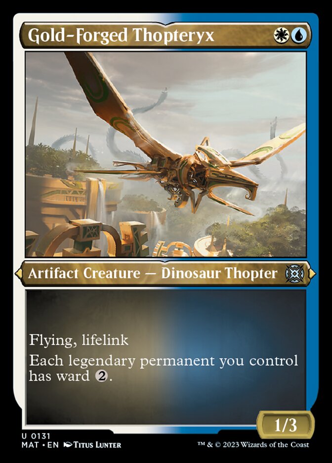 Image of Gold-Forged Thopteryx (Foil Etched) [March of the Machine: The Aftermath]