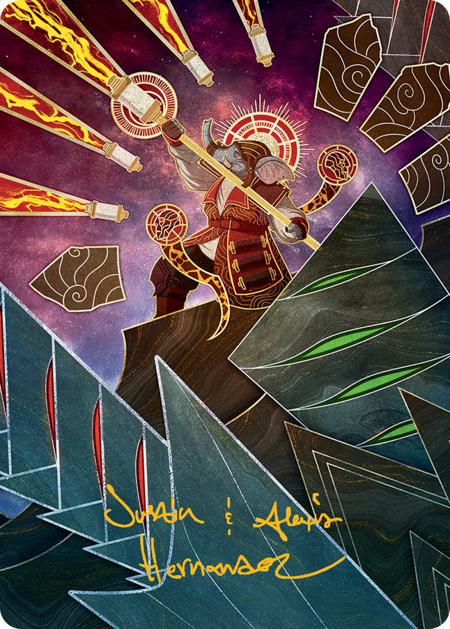Image of Quintorius, Loremaster Art Card (63) (Gold-Stamped Signature) [March of the Machine Art Series]