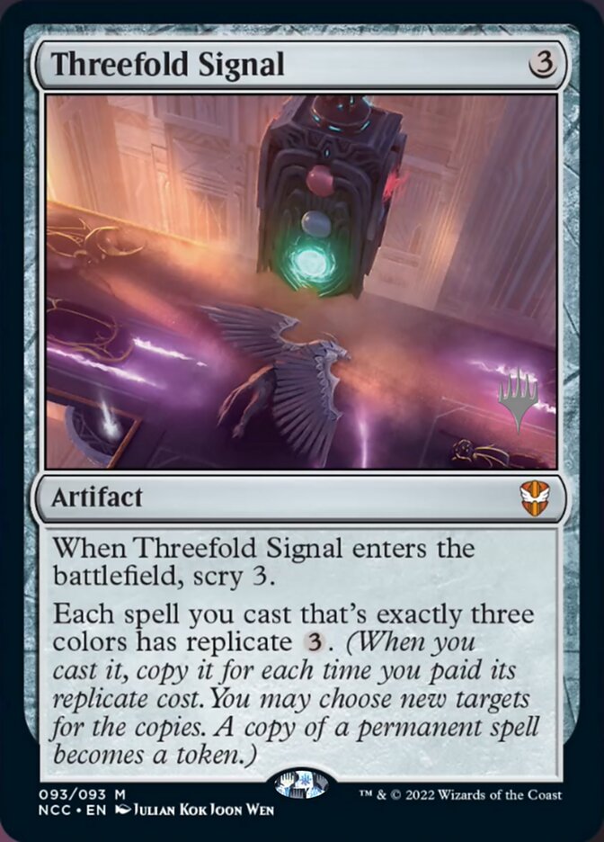 Image of Threefold Signal (Promo Pack) [Streets of New Capenna Commander Promos]