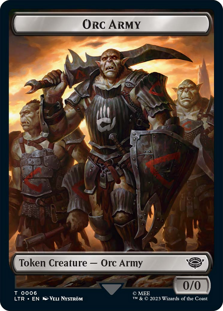 Image of Food (10) // Orc Army (06) Double-Sided Token [The Lord of the Rings: Tales of Middle-Earth Tokens]