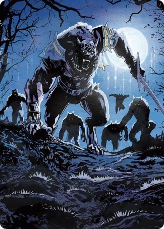 Image of Tovolar, the Midnight Scourge 2 Art Card [Innistrad: Midnight Hunt Art Series]