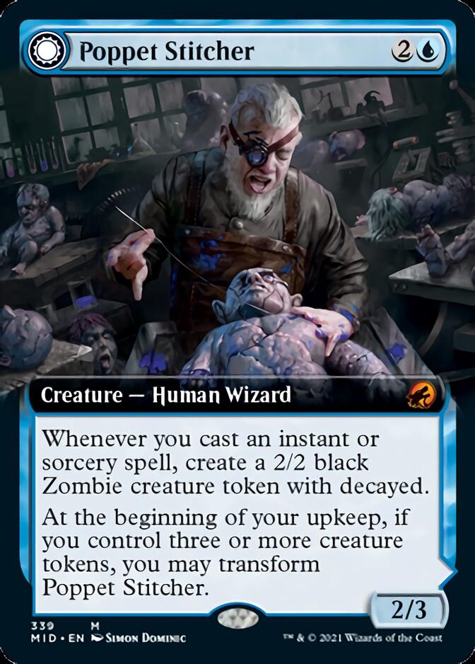 Image of Poppet Stitcher // Poppet Factory (Extended Art) [Innistrad: Midnight Hunt]