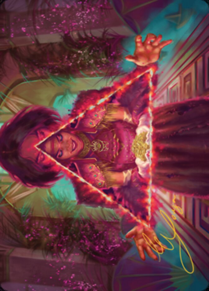 Image of Seize the Spotlight Art Card (Gold-Stamped Signature) [Streets of New Capenna Art Series]