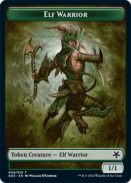 Image of Bird Illusion // Elf Warrior Double-Sided Token [Game Night: Free-for-All Tokens]
