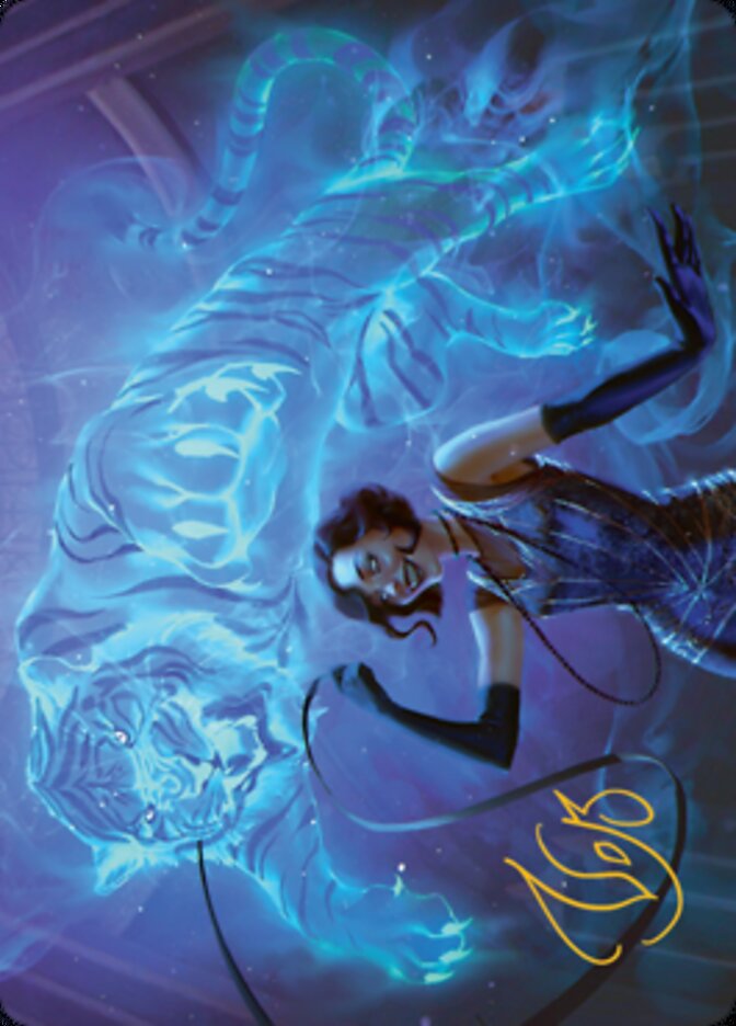 Image of Extravagant Replication Art Card (Gold-Stamped Signature) [Streets of New Capenna Art Series]