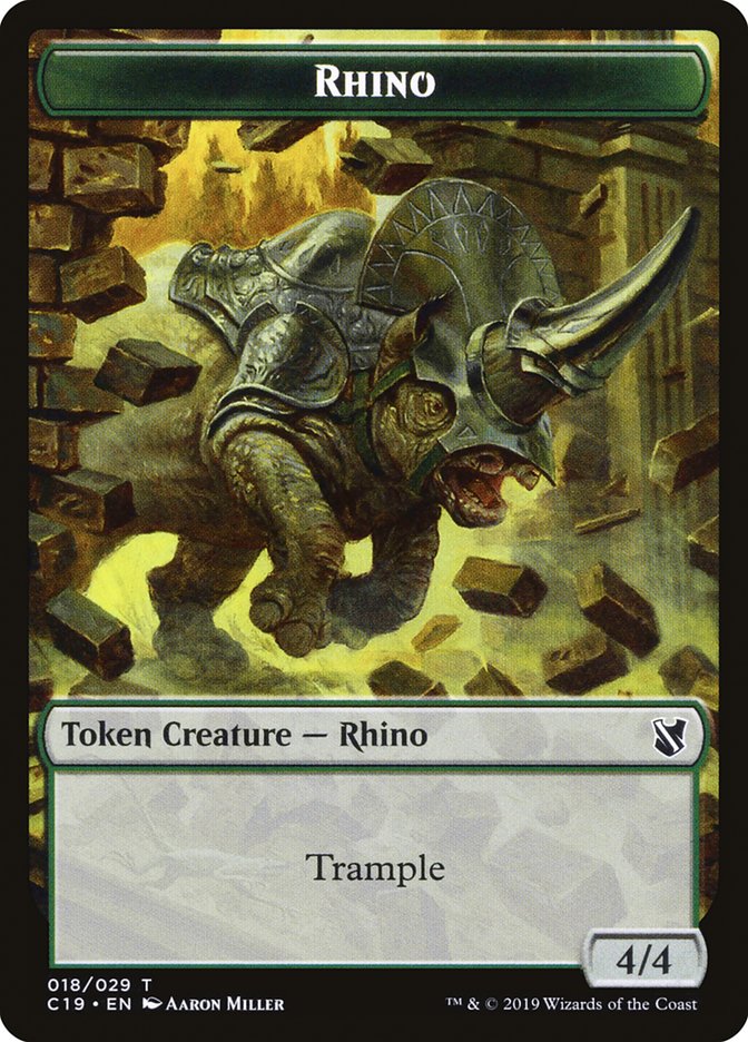 Image of Rhino Token [Commander 2019 Tokens]