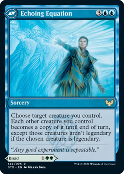 Image of Augmenter Pugilist // Echoing Equation [Strixhaven: School of Mages Prerelease Promos]