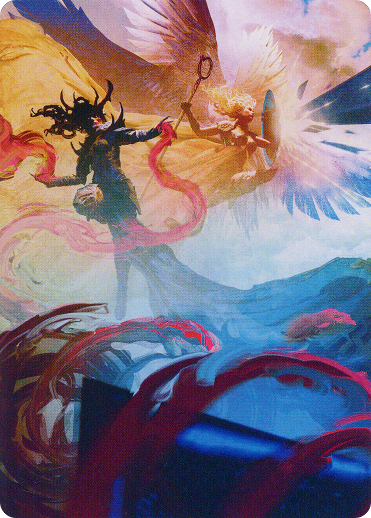 Image of Drana and Linvala Art Card [March of the Machine Art Series]