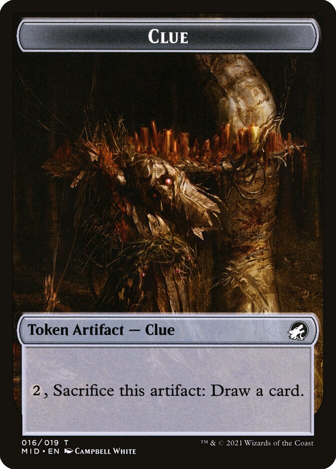 Image of Illusion (006) // Clue (016) Double-Sided Token [Challenger Decks 2022 Tokens]