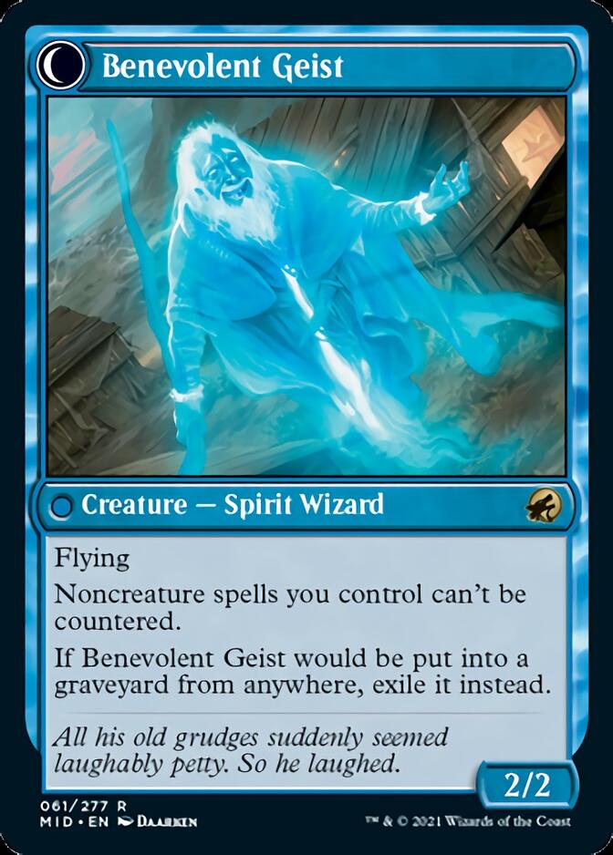 Image of Malevolent Hermit // Benevolent Geist [Innistrad: Midnight Hunt]