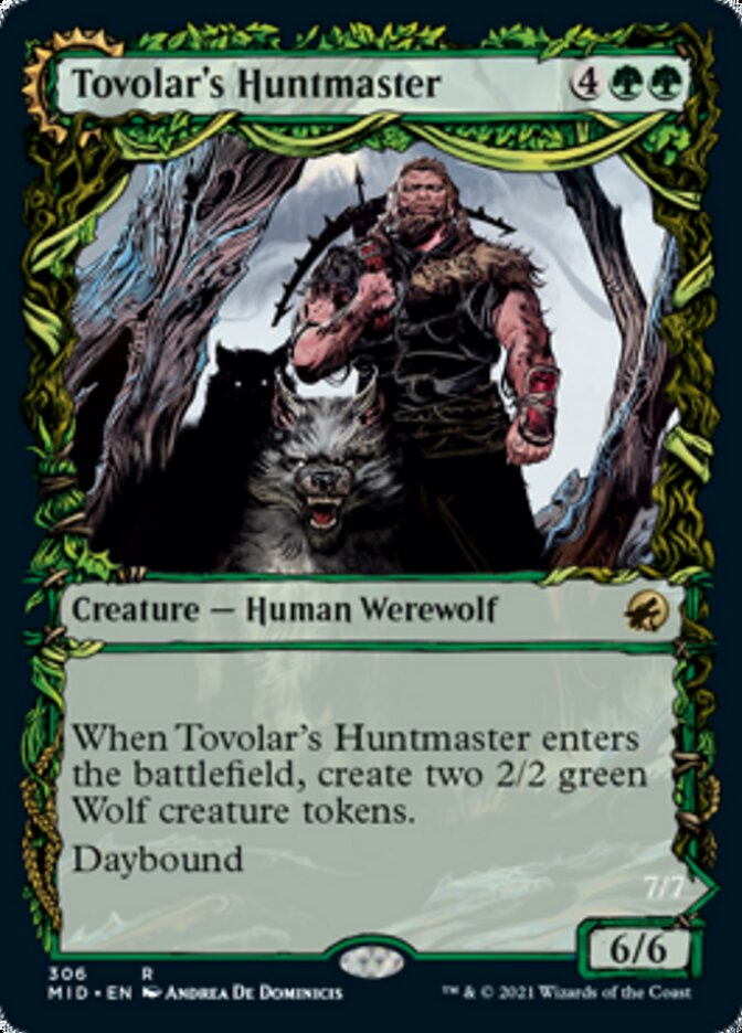 Image of Tovolar's Huntmaster // Tovolar's Packleader (Showcase Equinox) [Innistrad: Midnight Hunt]