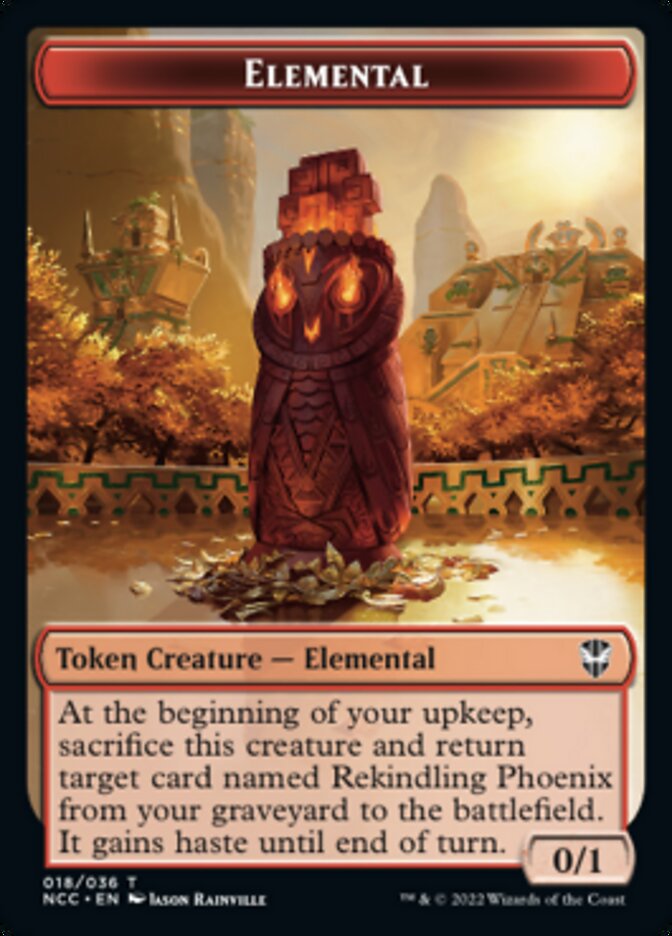 Image of Elemental (018) // Copy Double-Sided Token [Streets of New Capenna Commander Tokens]