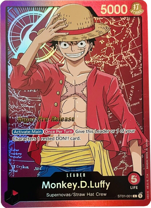 Image of Monkey.D.Luffy (001) [Super Pre-Release Starter Deck: Straw Hat Crew]