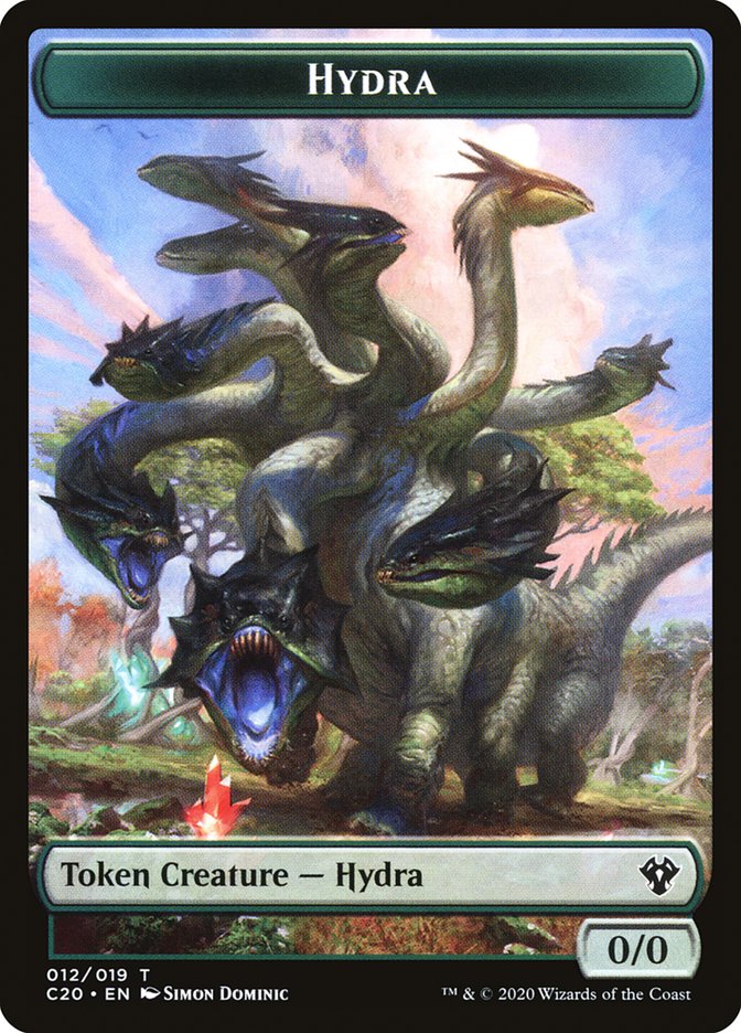 Image of Beast (010) // Hydra Double-Sided Token [Commander 2020 Tokens]