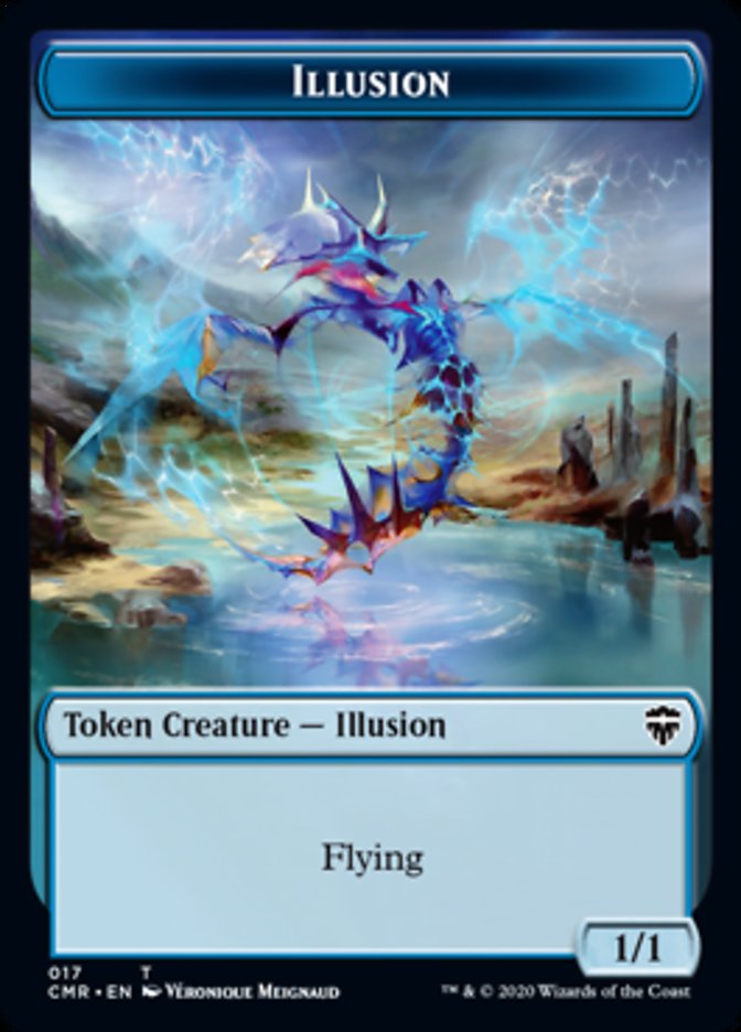 Image of Illusion // Saproling Double-Sided Token [Commander Legends Tokens]