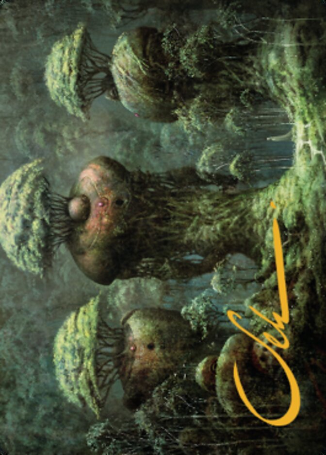 Image of Forest Art Card (Gold-Stamped Signature) [Dominaria United Art Series]