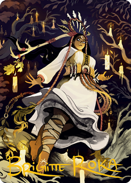Image of Candlegrove Witch 2 Art Card (Gold-Stamped Signature) [Innistrad: Midnight Hunt Art Series]