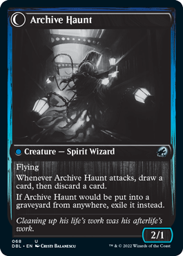 Image of Overwhelmed Archivist // Archive Haunt [Innistrad: Double Feature]