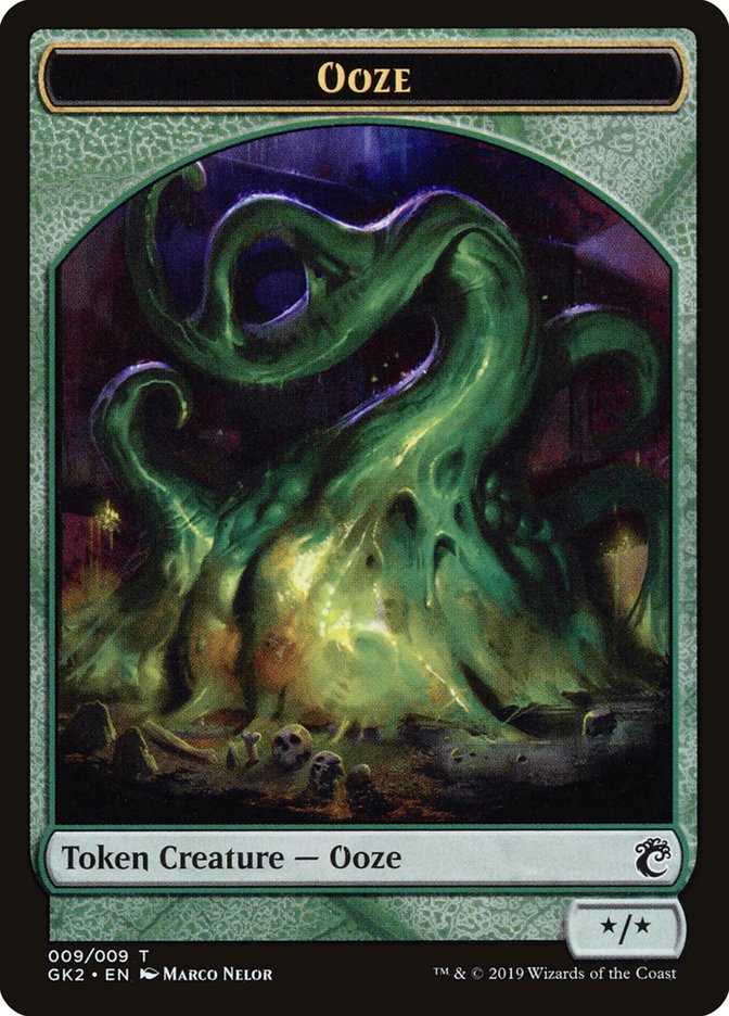 Image of Ooze // Frog Lizard Double-Sided Token [Ravnica Allegiance Guild Kit Tokens]