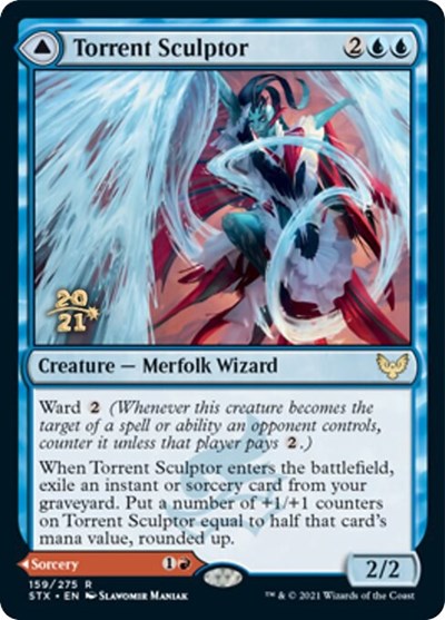 Image of Torrent Sculptor // Flamethrower Sonata [Strixhaven: School of Mages Prerelease Promos]