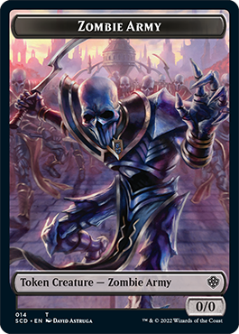 Image of Zombie // Zombie Army Double-Sided Token [Starter Commander Decks]