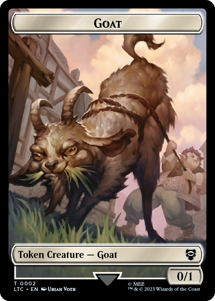 Image of Bird // Goat Token [The Lord of the Rings: Tales of Middle-Earth Commander Tokens]
