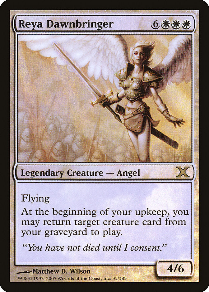 Image of Reya Dawnbringer (Premium Foil) [Tenth Edition]